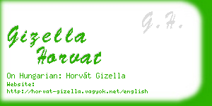 gizella horvat business card